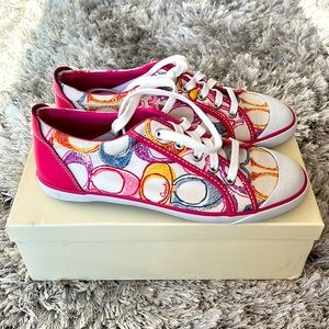 Coach Barrett Poppy Dream Sneakers- Never Worn!